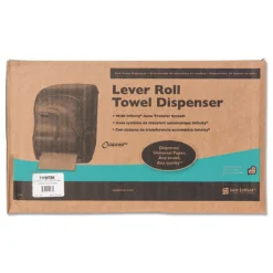Online 12.94 x 9.25 x 16.5 Oceans Lever Roll Towel Dispenser - Black Pearl Paper & Dispensers