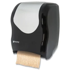 Sale T1370BKSS 16.75 in. x 10 in. x 12.5 in. Tear-N-Dry Touchless Roll Towel Dispenser - Black/Silver Paper & Dispensers