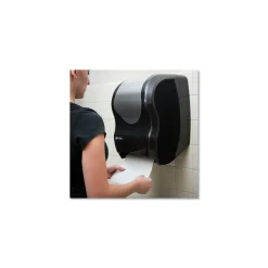 Sale T1370BKSS 16.75 in. x 10 in. x 12.5 in. Tear-N-Dry Touchless Roll Towel Dispenser - Black/Silver Paper & Dispensers