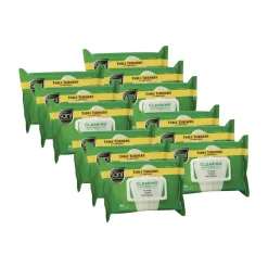 New NIC A580FW 11.5 in. x 7 in. 1-Ply Multi-Surface Cleaning Wipes - Fresh Scent, White (12/Carton) Cleaning & Janitorial Supplies