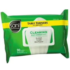 New NIC A580FW 11.5 in. x 7 in. 1-Ply Multi-Surface Cleaning Wipes - Fresh Scent, White (12/Carton) Cleaning & Janitorial Supplies