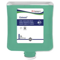 Online 2 L Estesol Hand, Hair and Body Cleaner Manual Cartridge - Rainforest Scent (4/Carton) Odor Control