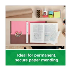 New 0.75 in. x 75 ft. 1 in. Core Magic Greener Tape with C38 Dispenser - Clear (6/Pack) Tapes & Adhesives