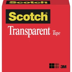 Discount 0.5 in. x 36 yds 1 in. Core Tape - Transparent (1-Roll) Tapes & Adhesives