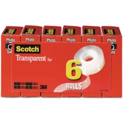New 0.75 in. x 36 yds 1 in. Core Tape - Transparent (6/Pack) Tapes & Adhesives