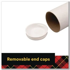 Sale Mailing Tube 24-in Long 2-in Diameter White 12/Carton Mailing, Packing & Shipping
