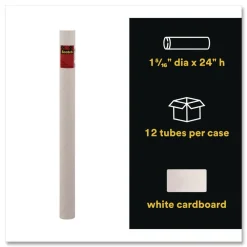 Sale Mailing Tube 24-in Long 2-in Diameter White 12/Carton Mailing, Packing & Shipping