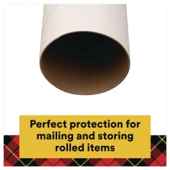 Clearance Mailing Tube 48-in Long 4-in Diameter White 12/Carton Mailing, Packing & Shipping