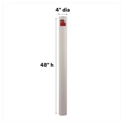 Clearance Mailing Tube 48-in Long 4-in Diameter White 12/Carton Mailing, Packing & Shipping