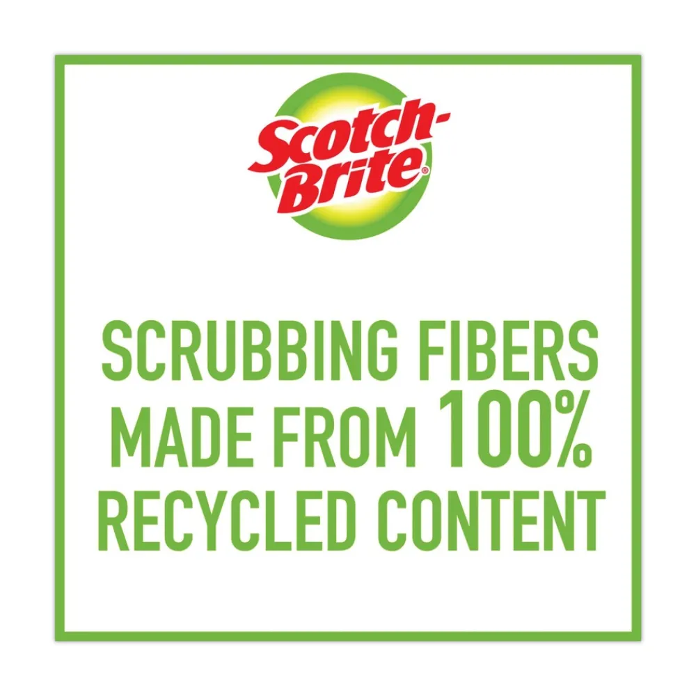 3 x 6 Non-Scratch Scour Pads - Blue (10/Carton) Cleaning & Janitorial Supplies