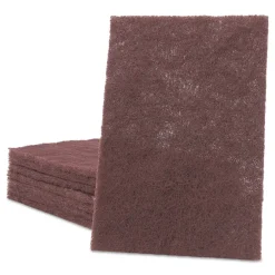 Clearance 6 in. x 9 in. General Purpose Hand Pad - Maroon (60/Carton) Cleaning & Janitorial Supplies