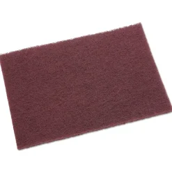 Clearance 6 in. x 9 in. General Purpose Hand Pad - Maroon (60/Carton) Cleaning & Janitorial Supplies