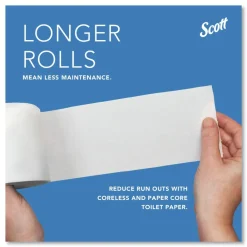 09605 11 1/10 in. x 6 in. x 7 5/8 in. Essential Coreless SRB Tissue Dispenser - White Paper & Dispensers