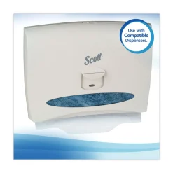 New 07140 15 in. x 18 in. Personal Sanitary Toilet Seat Covers - White (125/Pack, 24 Packs/Carton) Cleaning & Janitorial Supplies
