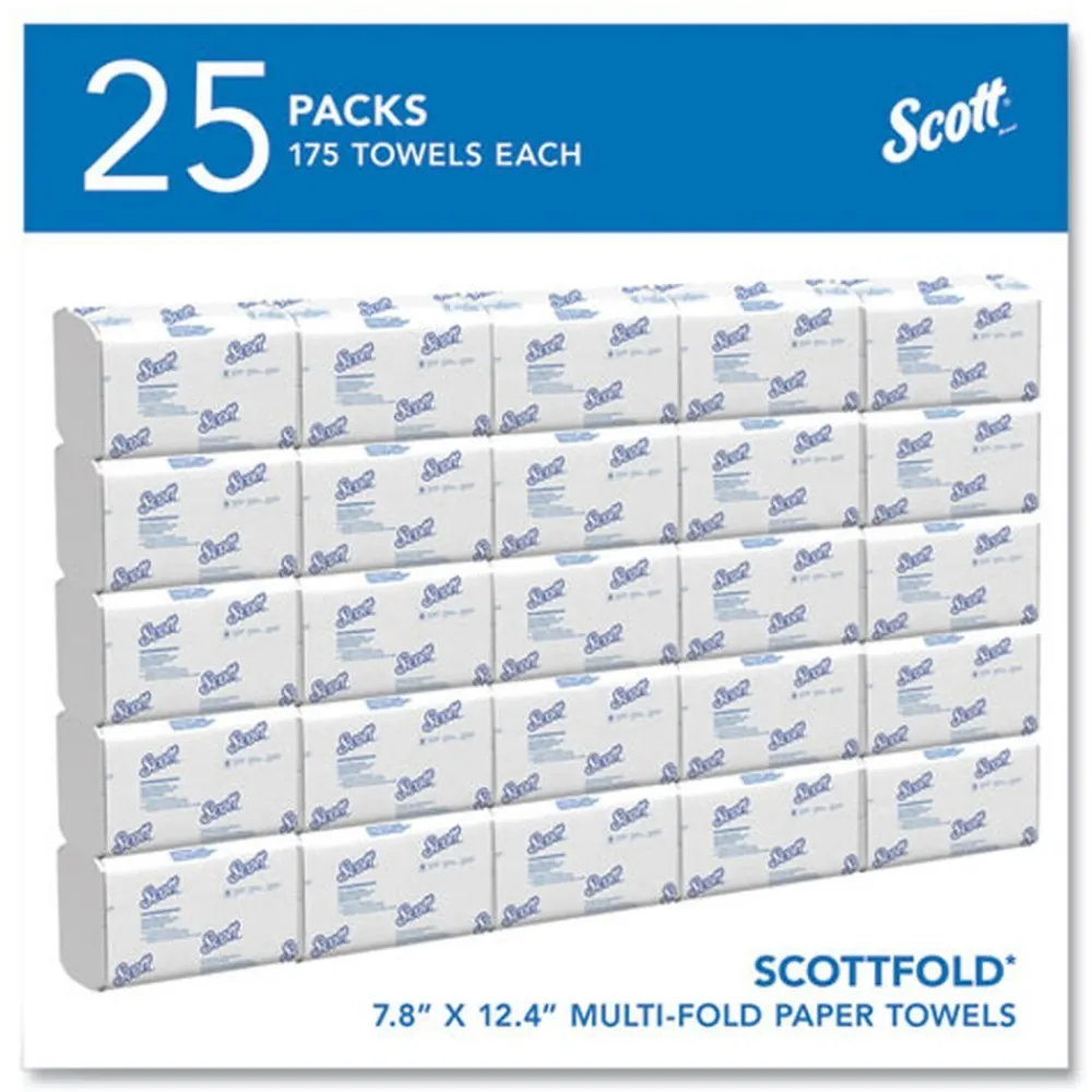 Outlet 01960 7.8 in. x 12.4 in. 1-Ply Pro fold Towels - White (25 Packs/Carton) Paper & Dispensers|Cleaning & Janitorial Supplies