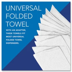 Outlet 01960 7.8 in. x 12.4 in. 1-Ply Pro fold Towels - White (25 Packs/Carton) Paper & Dispensers|Cleaning & Janitorial Supplies