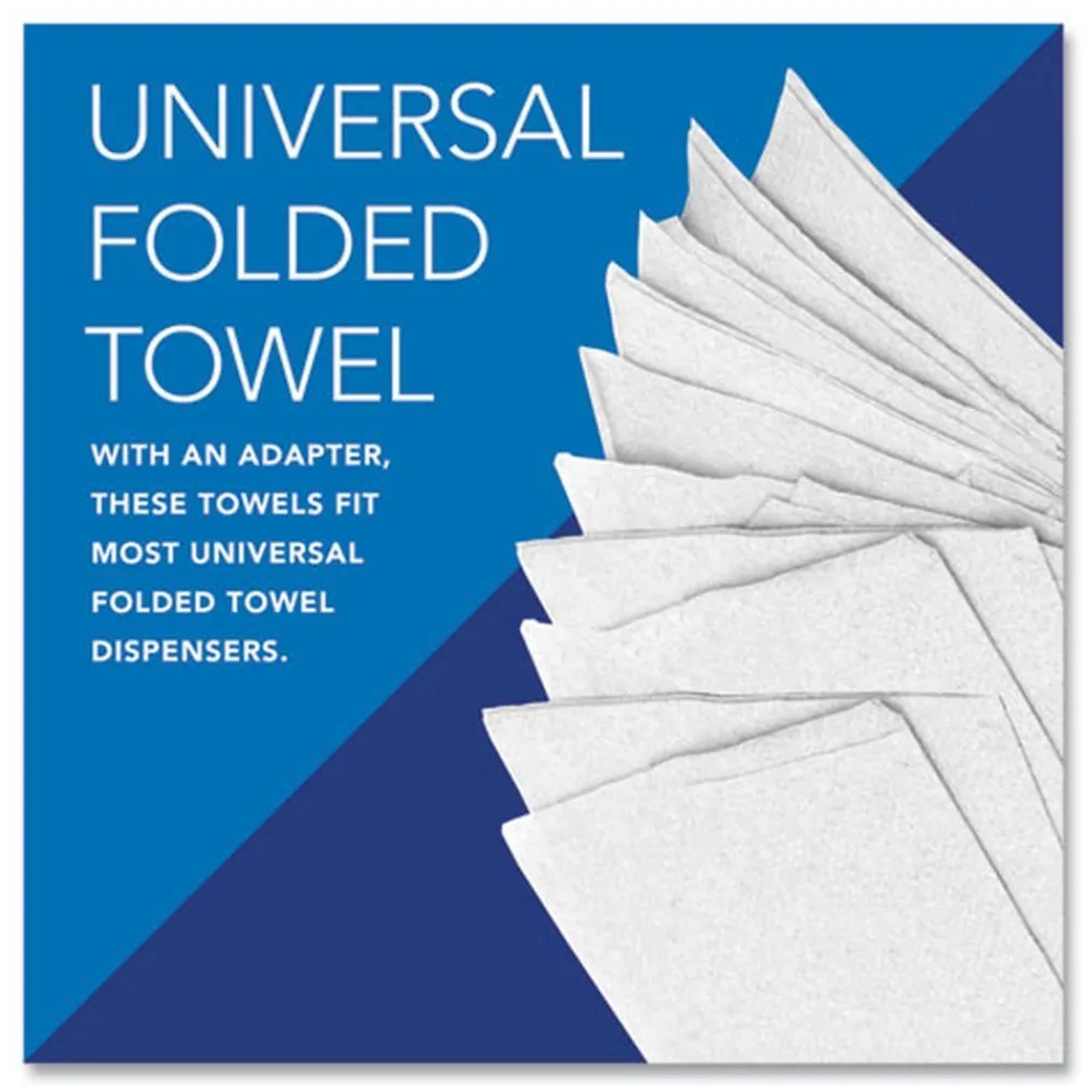 Outlet 01960 7.8 in. x 12.4 in. 1-Ply Pro fold Towels - White (25 Packs/Carton) Paper & Dispensers|Cleaning & Janitorial Supplies