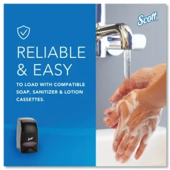 Discount 92145 5 in. x 5.25 in. x 8.38 in. 1000 mL Essential Manual Skin Care Dispenser - Black Skin Care & Personal Hygiene