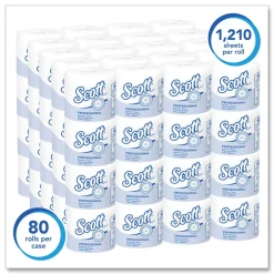 Best 05102 Essential Septic-Safe Standard Roll Bathroom Tissue for Business - White (1210 Sheets/Roll, 80 Rolls/Carton) Cleaning & Janitorial Supplies