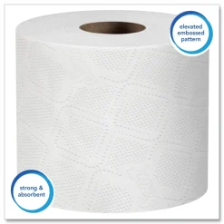 Best 05102 Essential Septic-Safe Standard Roll Bathroom Tissue for Business - White (1210 Sheets/Roll, 80 Rolls/Carton) Cleaning & Janitorial Supplies