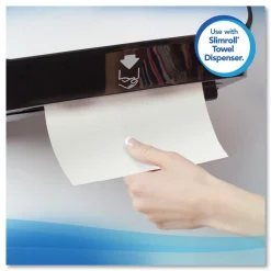 Sale 8 in. x 580 ft. Absorbency Pockets Slimroll Towels - White (6 Rolls/Carton) Paper & Dispensers|Cleaning & Janitorial Supplies