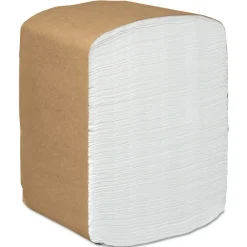 Discount 12 in. x 17 in. 1-Ply Full-Fold Dispenser Napkins - White (6000/Carton) Paper & Dispensers