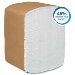 Discount 12 in. x 17 in. 1-Ply Full-Fold Dispenser Napkins - White (6000/Carton) Paper & Dispensers