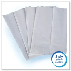 Discount 12 in. x 17 in. 1-Ply Full-Fold Dispenser Napkins - White (6000/Carton) Paper & Dispensers