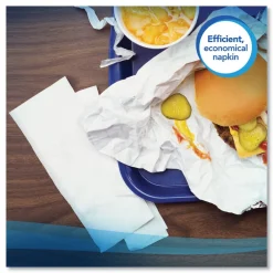 Discount 12 in. x 17 in. 1-Ply Full-Fold Dispenser Napkins - White (6000/Carton) Paper & Dispensers