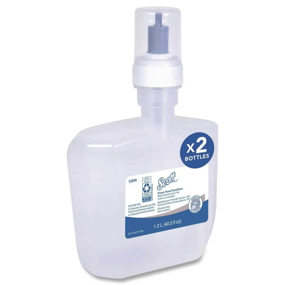 1200 mL Essential Alcohol-Free Foam Hand Sanitizer - Unscented (2/Carton) Skin Care & Personal Hygiene