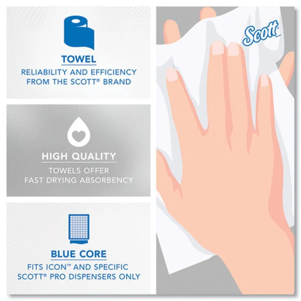 Discount 43959 1-Ply 7.5 in. x 900 ft. Pro Hard Roll Paper Towels with Absorbency Pockets for Pro Dispenser - Blue Core Only (6/Carton) Paper & Dispensers