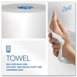 Discount 43959 1-Ply 7.5 in. x 900 ft. Pro Hard Roll Paper Towels with Absorbency Pockets for Pro Dispenser - Blue Core Only (6/Carton) Paper & Dispensers