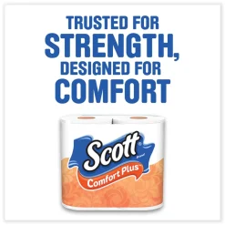 New ComfortPlus 1-Ply Septic Safe Mega Roll Toilet Paper - White (24/Carton) Paper & Dispensers