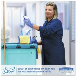 Sale Essential 3.55 in. x 2000 ft. 2-Ply Septic Safe JRT Extra Long Bathroom Tissue - White (6 Rolls/Carton) Cleaning & Janitorial Supplies