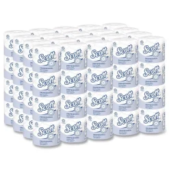 Discount Essential 100% Recycled Fiber SRB Septic Safe 2 Ply Bathroom Tissue - White (80/Carton) Paper & Dispensers