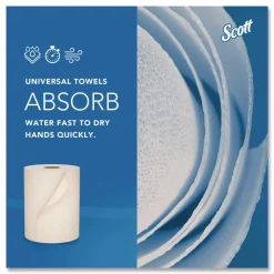 New Essential 100% Recycled Fiber Hard Roll Towel, 1-Ply, 8-in x 800-ft, 1.5-in Core, Brown, 6 Rolls/Carton Paper & Dispensers