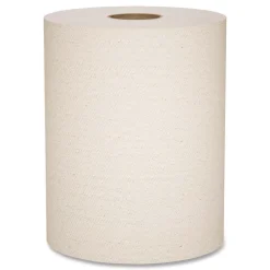 New Essential 100% Recycled Fiber Hard Roll Towel, 1-Ply, 8-in x 800-ft, 1.5-in Core, Brown, 6 Rolls/Carton Paper & Dispensers