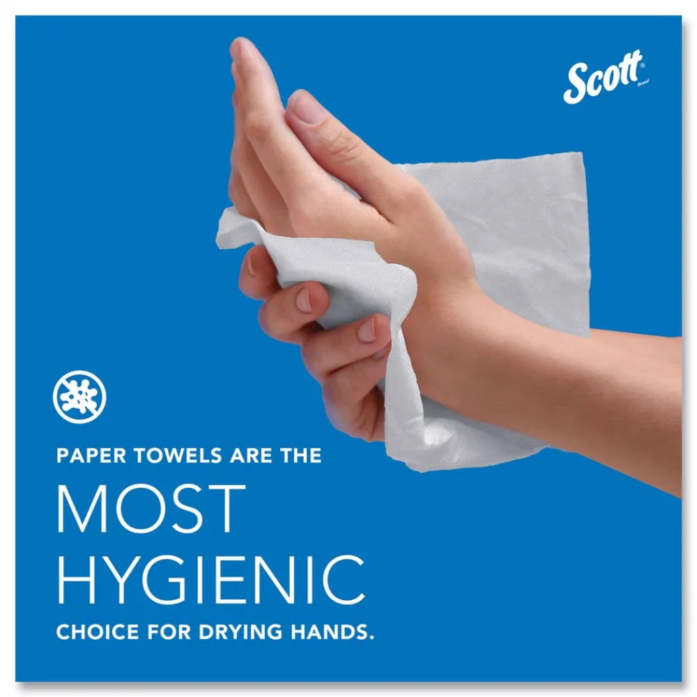 Online Essential 1-Ply 8 in. x 9.4 in. Multi-Fold Towels - White (16/Carton) Paper & Dispensers