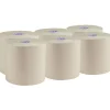 Online Essential 1-Ply 8 in. x 700 ft. 1.75 in. Core 100% Recycled Fiber Hard Roll Towel - Brown (6/Carton) Paper & Dispensers