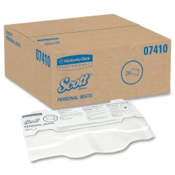 Personal Seats 15 in. x 18 in. Sanitary Toilet Seat Covers - White (125/Pack) Paper & Dispensers