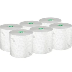 Online 1-Ply 1150 ft. Pro Hard Roll Paper Towels with Elevated Design for Pro Dispenser - Green Core Only (6/Carton) Paper & Dispensers
