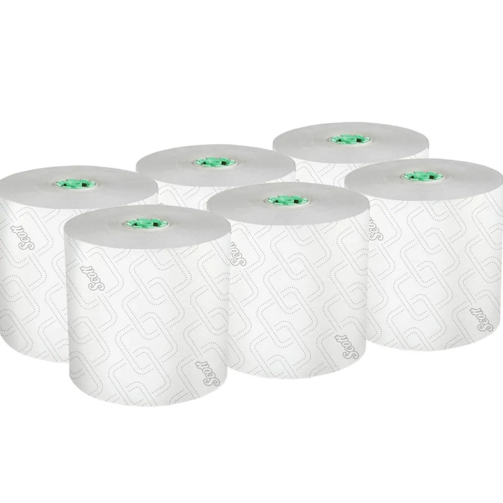 Online 1-Ply 1150 ft. Pro Hard Roll Paper Towels with Elevated Design for Pro Dispenser - Green Core Only (6/Carton) Paper & Dispensers