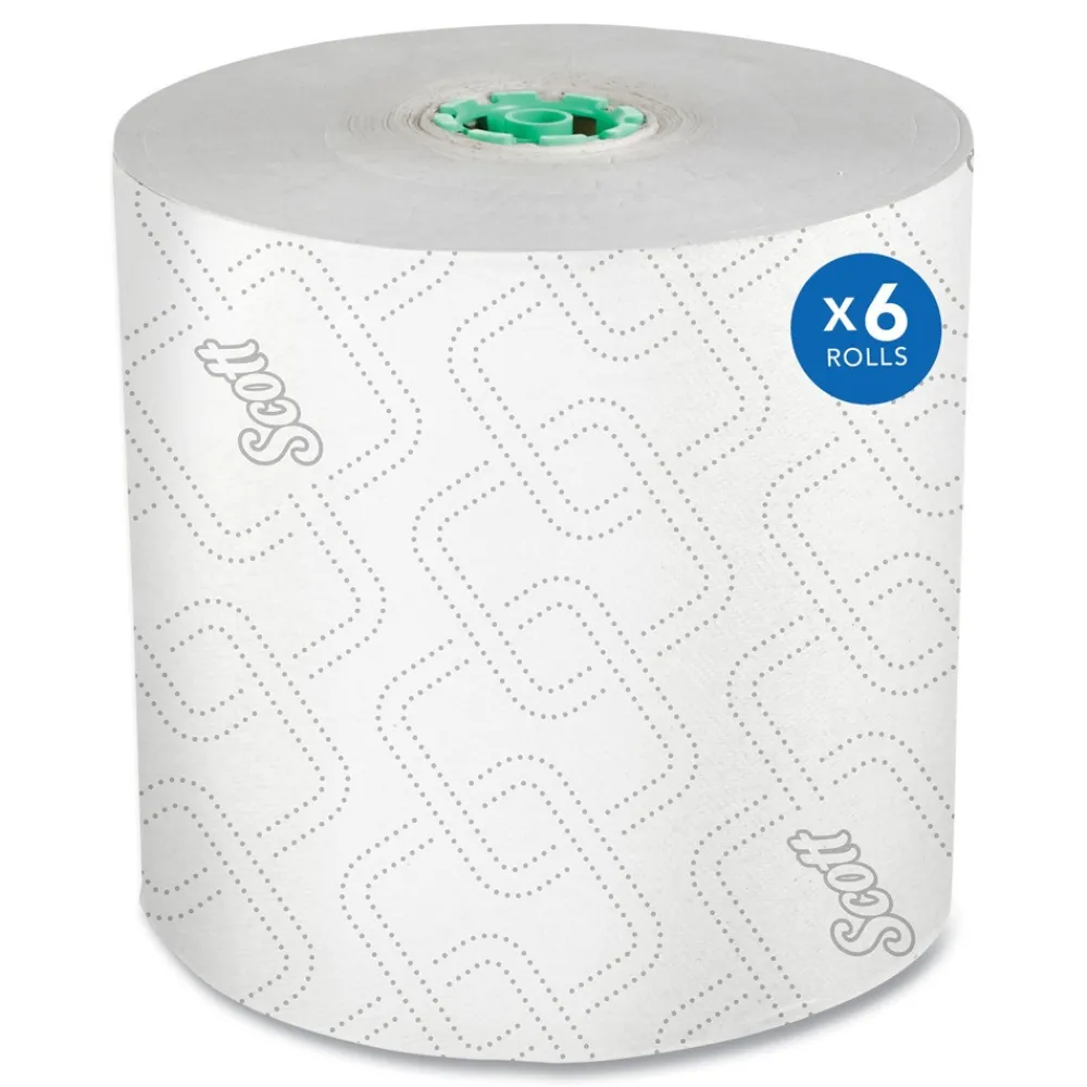 Online 1-Ply 1150 ft. Pro Hard Roll Paper Towels with Elevated Design for Pro Dispenser - Green Core Only (6/Carton) Paper & Dispensers