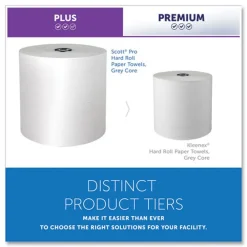 Hot 1-Ply 7.5 in. x 900 ft. Pro Hard Roll Paper Towels with Absorbency Pockets for Pro Dispenser - Gray Core Only (6/Carton) Paper & Dispensers