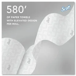 Online 1-Ply 8 in. x 580 ft. Slimroll Towels - White/Orange Core (6/Carton) Paper & Dispensers