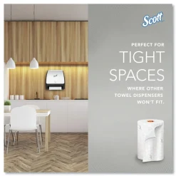 Online 1-Ply 8 in. x 580 ft. Slimroll Towels - White/Orange Core (6/Carton) Paper & Dispensers