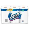 Hot 1-Ply 4.1 in. x 3.7 in. Septic Safe Toilet Paper - White (48/Carton) Paper & Dispensers