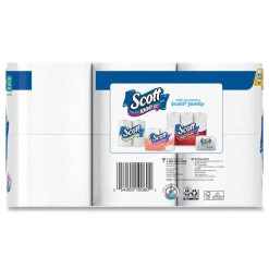 Hot 1-Ply 4.1 in. x 3.7 in. Septic Safe Toilet Paper - White (48/Carton) Paper & Dispensers