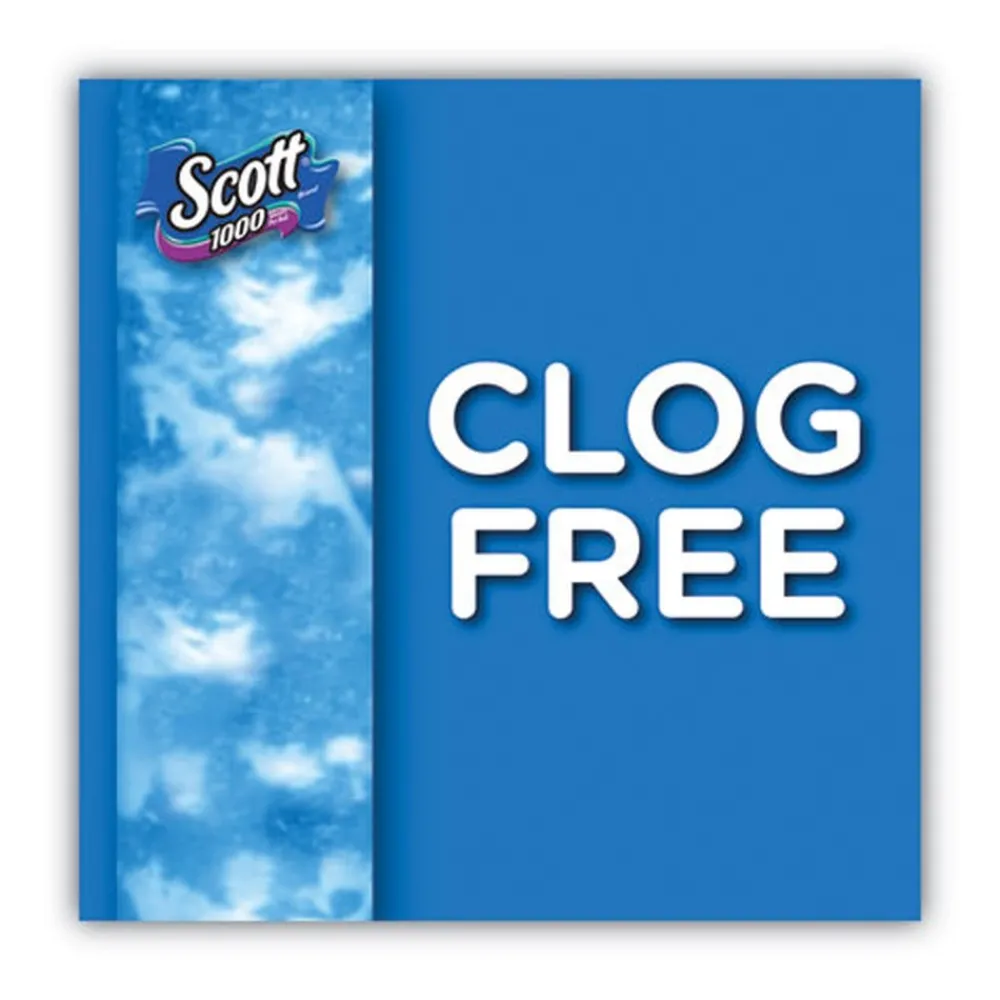 Hot 1-Ply 4.1 in. x 3.7 in. Septic Safe Toilet Paper - White (48/Carton) Paper & Dispensers