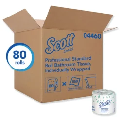 Online 2-Ply Septic Safe Essential Standard Roll Bathroom Tissue for Business - White (550/Roll) Paper & Dispensers